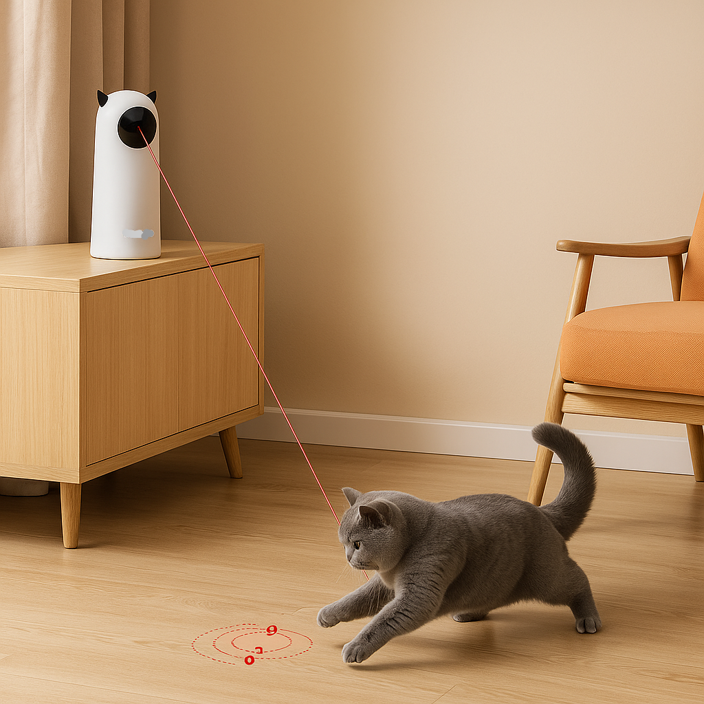 Automatyczny laser zabawka dla kota