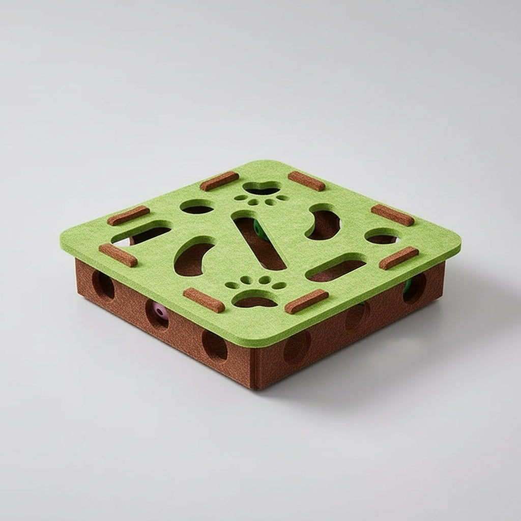 Kocia Stacja Zagadek – interaktywna mata z piłeczkami dla kota 🐱🎾